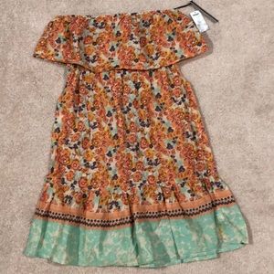 Floral Strapless Sundress with tier skirt